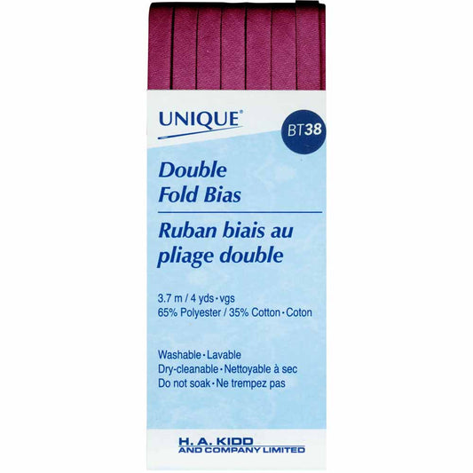 Unique Double Fold Bias Tape Wine - 6mm (¼”) x 3.7m (4 yards)-Notion-Spool of Thread