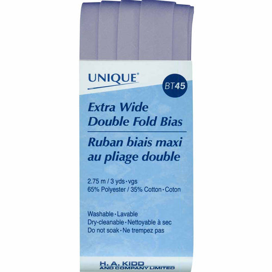 Unique Extra Wide Double Fold Bias Tape Stone Blue - 16mm (⅝”) x 2.75m (3 yards)-Notion-Spool of Thread