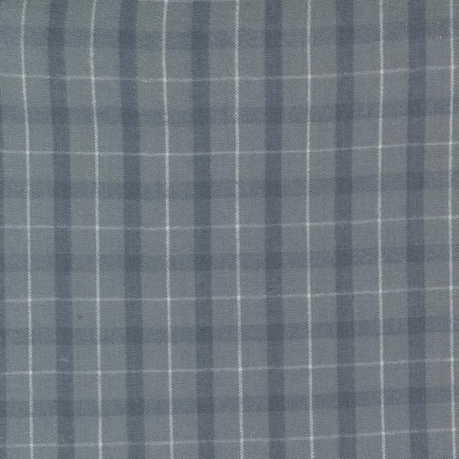 Urban Gatherings Brushed Cotton Yarn Dye Wide Plaid Fog ½ yd-Fabric-Spool of Thread