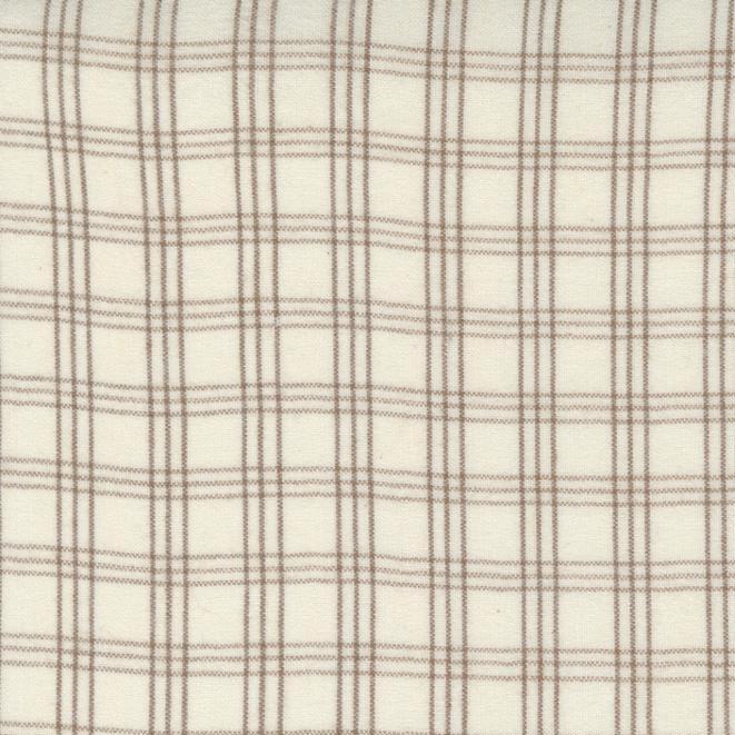 Urban Gatherings Brushed Cotton Yarn Dye Windowpane Cloud ½ yd-Fabric-Spool of Thread