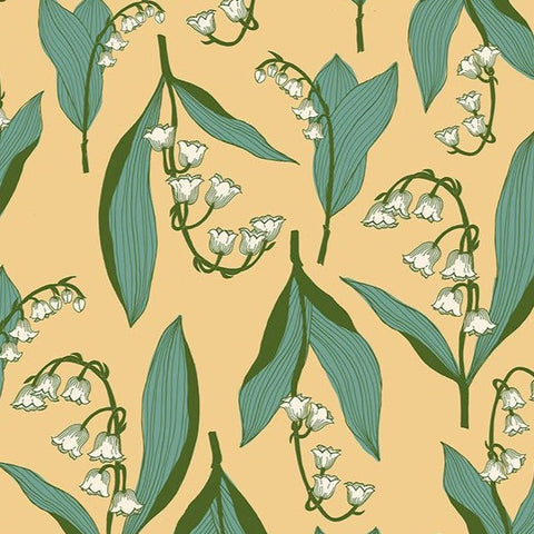 Verbena Lily Valley Butternut ½ yd-Fabric-Spool of Thread