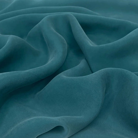 Victoria Sandwashed Cupro Rayon Peacock ½ yd-Fabric-Spool of Thread
