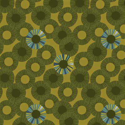 Vintage Threads Lagoon ½ yd-Fabric-Spool of Thread