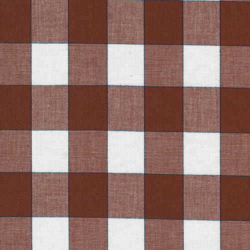 Vista Wovens Yarn Dyed Cotton Plaid Rust ½ yd-Fabric-Spool of Thread