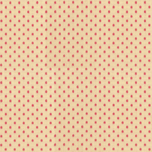 Garden Variety Yarn Dyed Cotton Droplets Rouge ½ yd