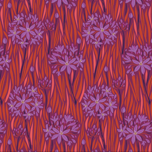 Wandering Eye Agapantha Warm ½ yd-Fabric-Spool of Thread