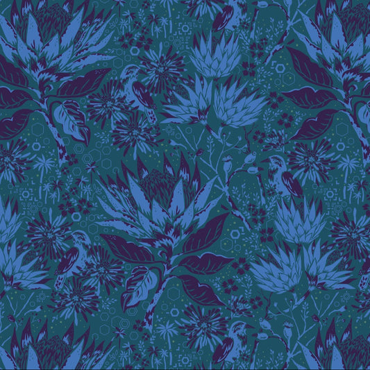 Wandering Eye Gathering Cool ½ yd-Fabric-Spool of Thread