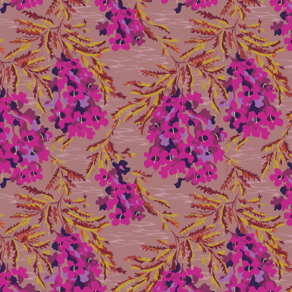 Wandering Eye Jacaranda Warm ½ yd-Fabric-Spool of Thread