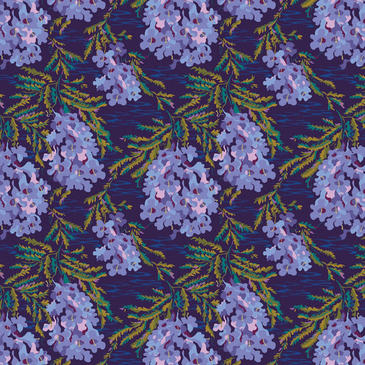 Wandering Eye Rayon Jacaranda Cool ½ yd-Fabric-Spool of Thread