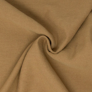 Wells Washed Linen Organic Cotton Twill Golden Brown ½ yd-Fabric-Spool of Thread