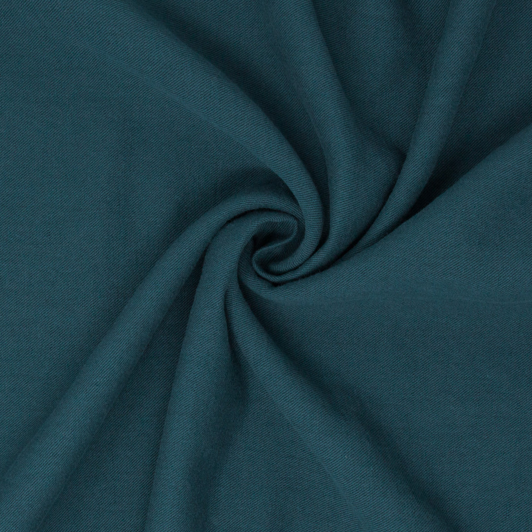 Wells Washed Linen Organic Cotton Twill Rainstorm ½ yd-Fabric-Spool of Thread