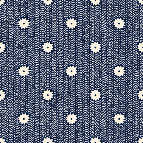 Winterglow Cozy Stars Navy ½ yd-Fabric-Spool of Thread