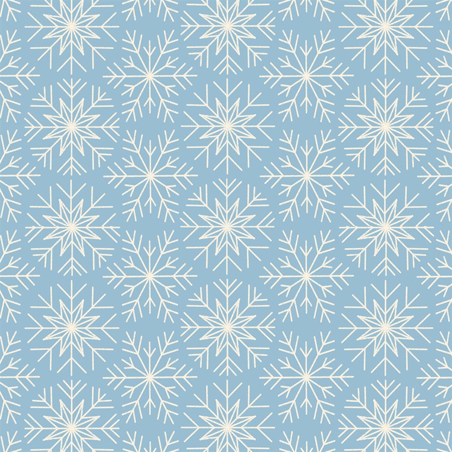 Winterglow Snowflakes Celestial ½ yd-Fabric-Spool of Thread