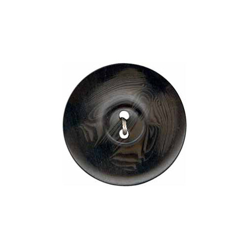 Wondrous Button - 38mm (1½"), 2 Hole, Black Night - 1 count-Notion-Spool of Thread