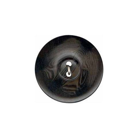 Wondrous Button - 38mm (1½"), 2 Hole, Black Night - 1 count-Notion-Spool of Thread