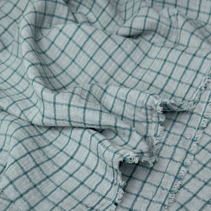 Wren Yarn Dyed Organic Cotton Double Gauze Powder ½ yd-Fabric-Spool of Thread