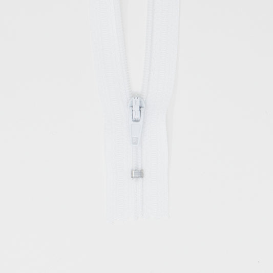 Zipper Dress 14", 35cm White-Notion-Spool of Thread