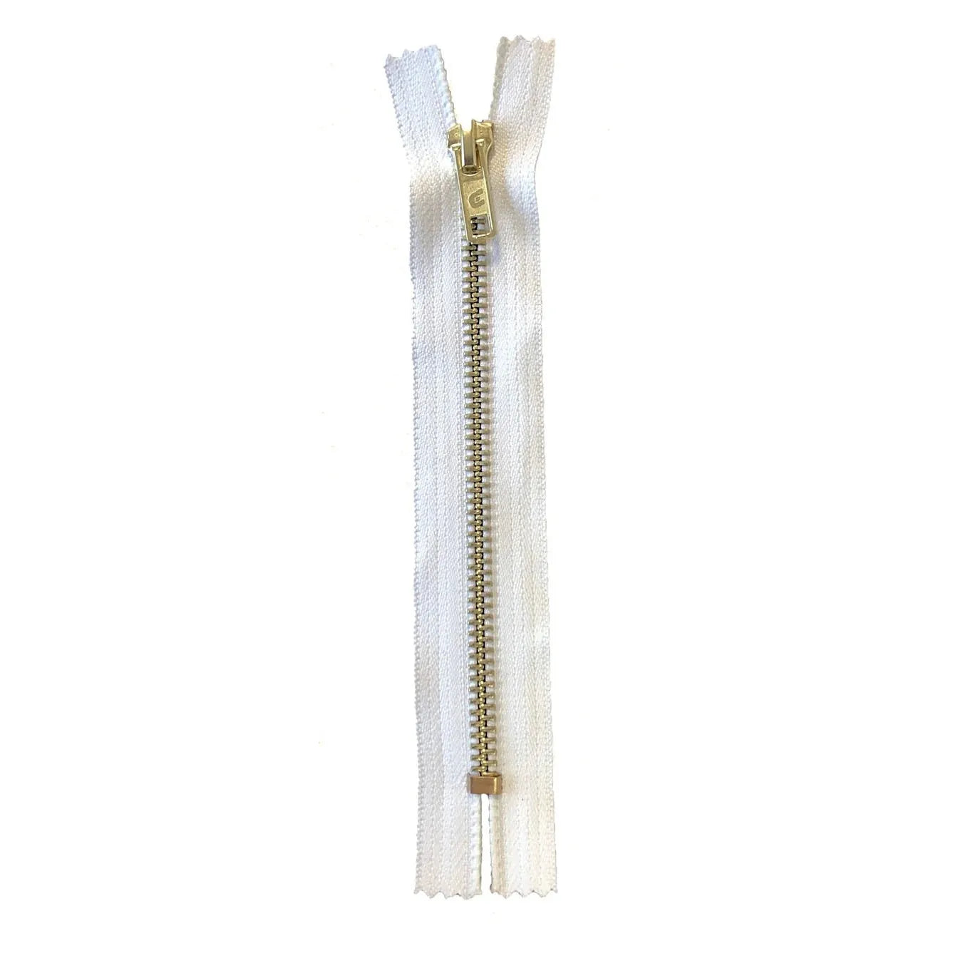 Zipper Jean 6”, 15cm White-Notion-Spool of Thread
