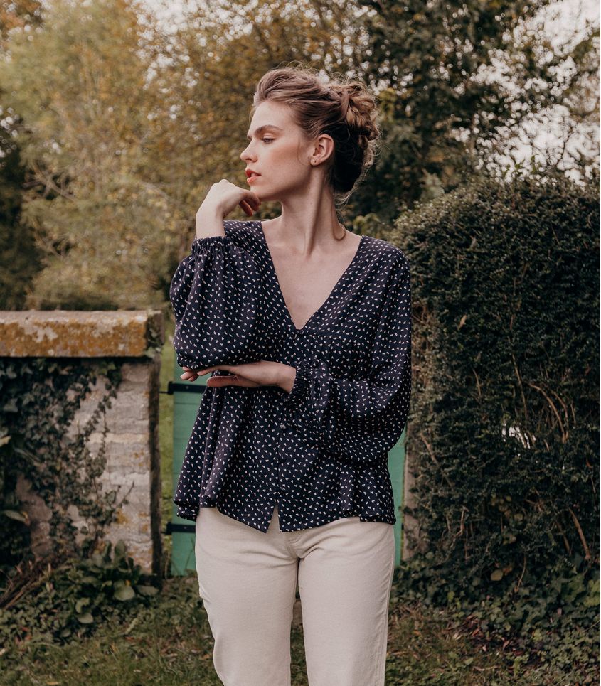 Cousette Castagnette Blouse Paper Pattern