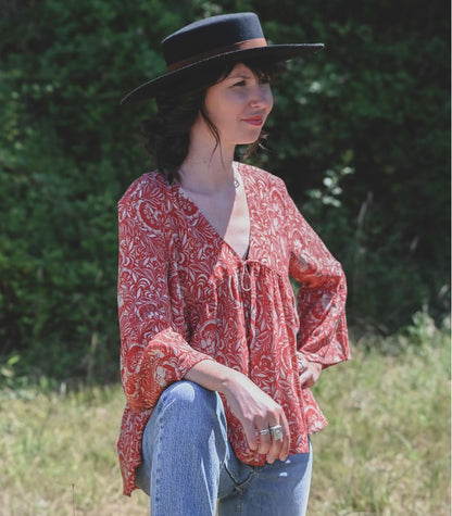 Cousette Castagnette Blouse Paper Pattern