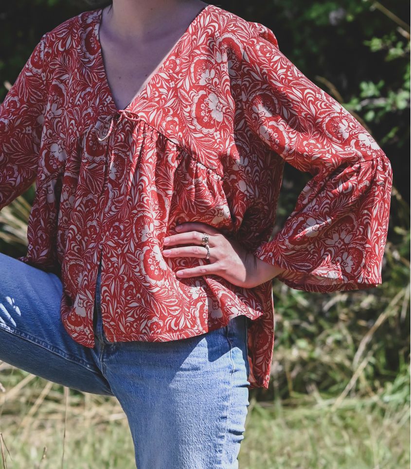 Cousette Castagnette Blouse Paper Pattern