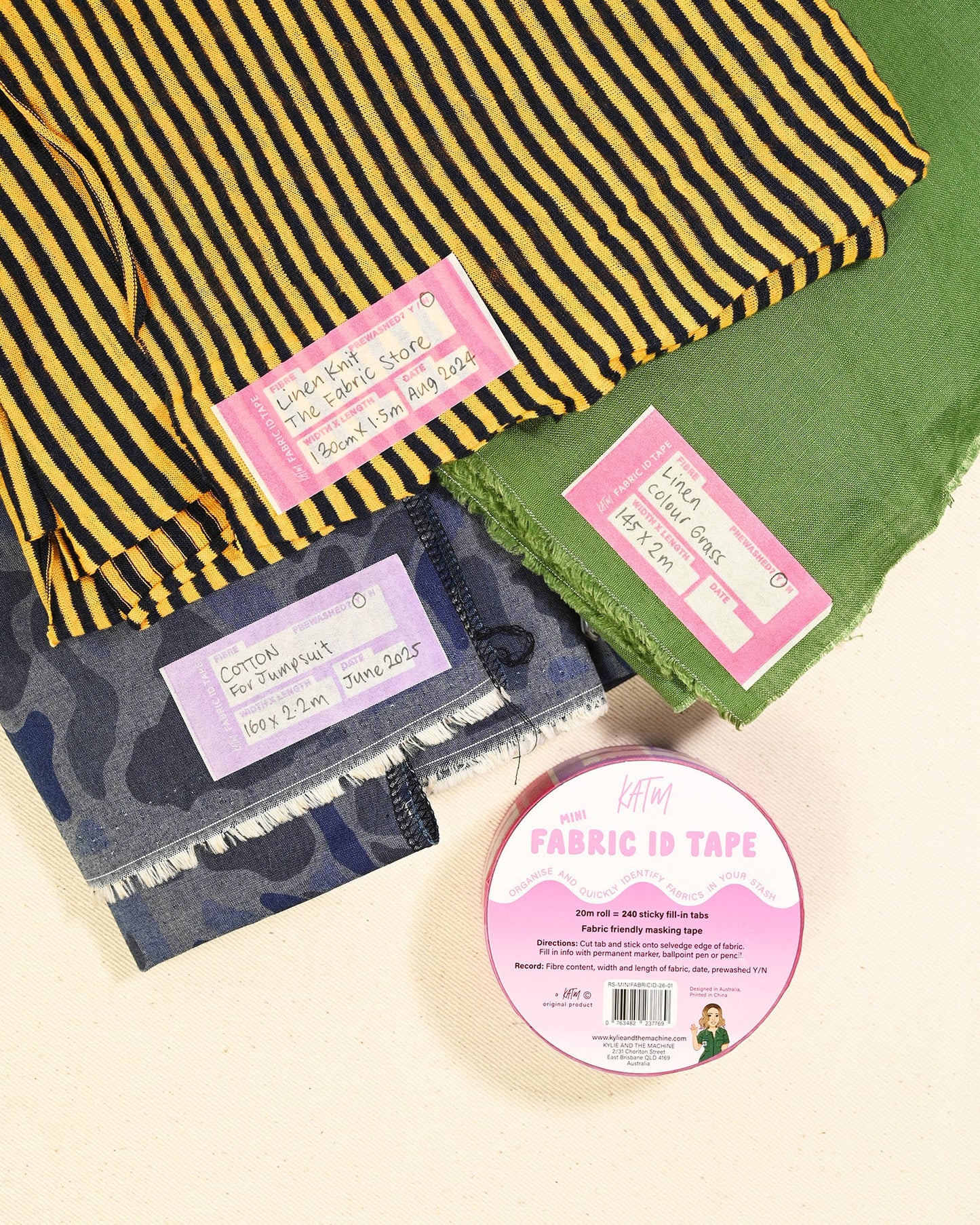 Mini Fabric ID Tape - 20m Roll