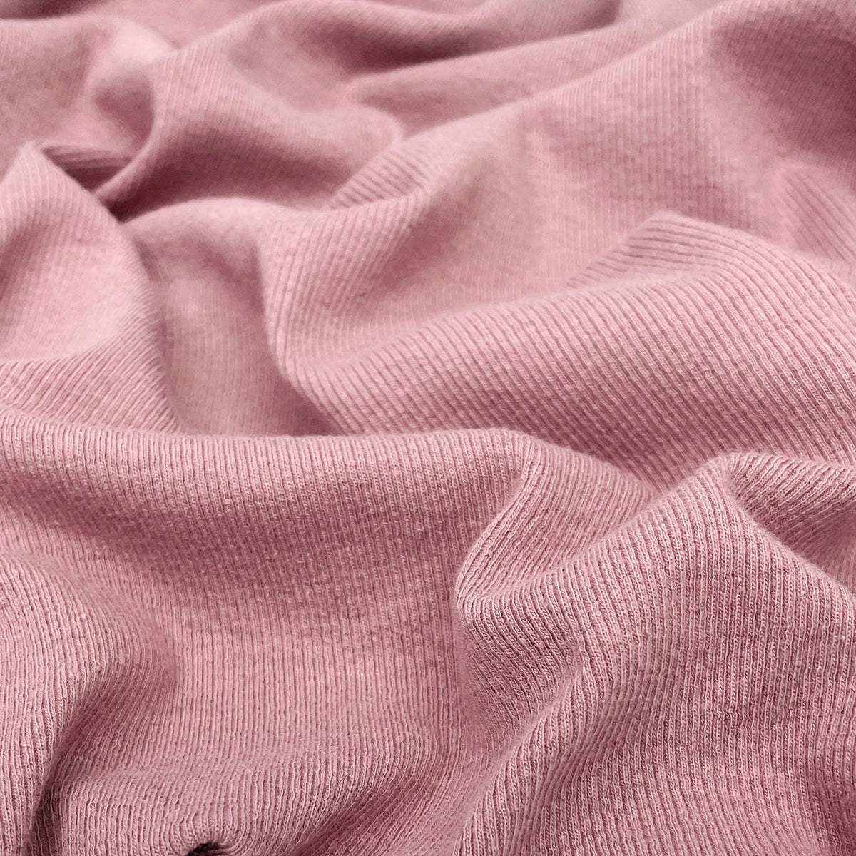 Waterfront Cotton Tencel Modal Rib Knit Peony ½ yd