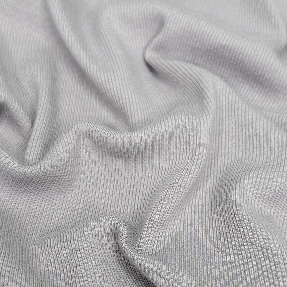 Waterfront Cotton Tencel Modal Rib Knit Steel ½ yd