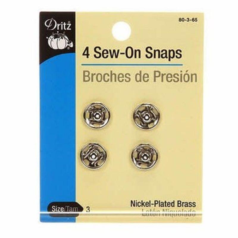 4 Sew-On Snaps Size 3-Notion-Spool of Thread