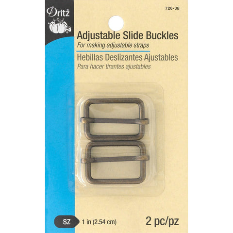 Adjustable Slide Buckles - Gold-Notion-Spool of Thread