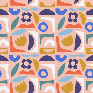 Artist Garden Garden Collage Pink ½ yd-Fabric-Spool of Thread
