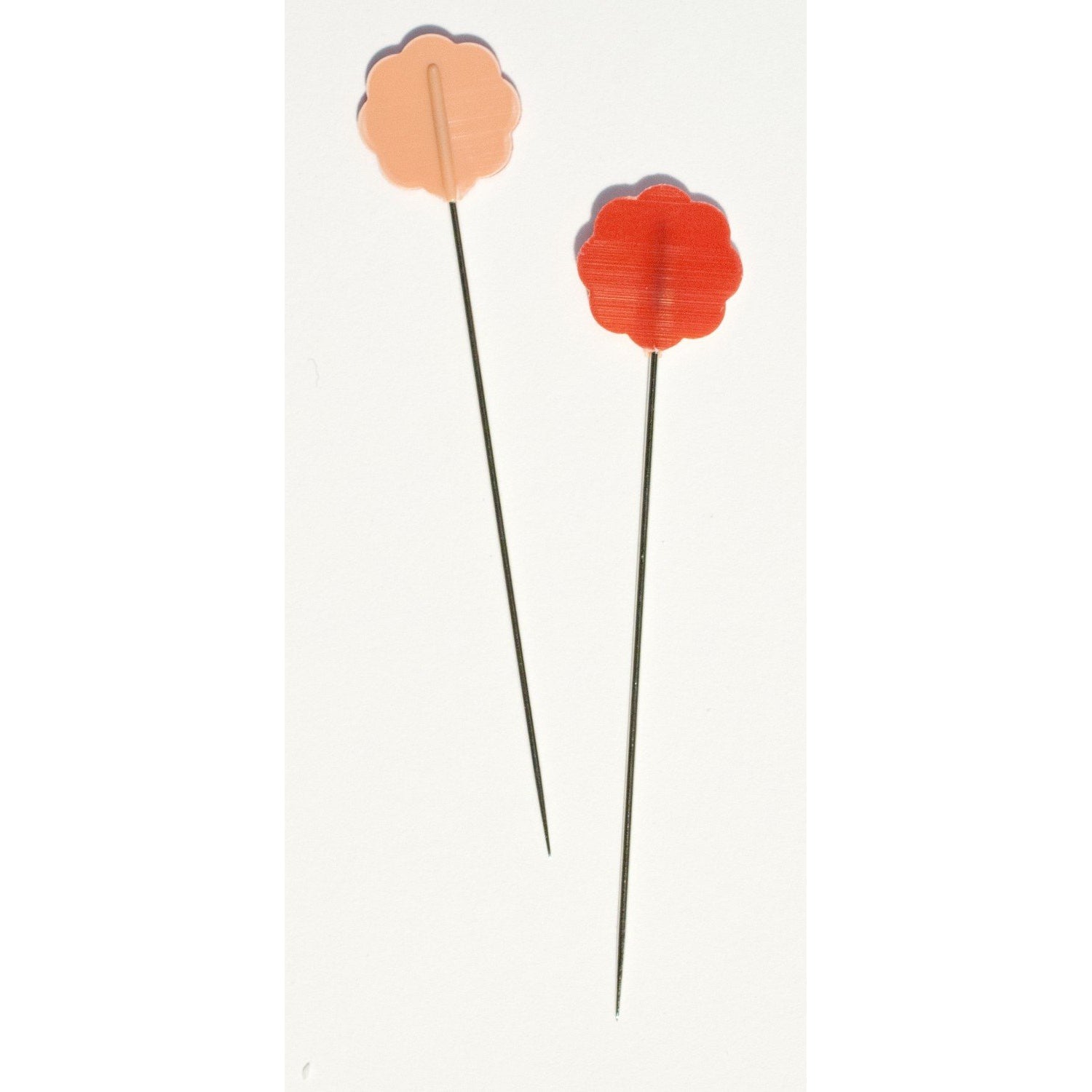 Clover Flower Head Pins 20 count Red-Notion-Spool of Thread