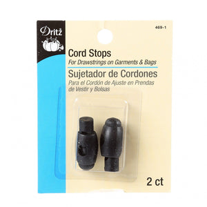 Cord Stops Black 2 ct-Notion-Spool of Thread