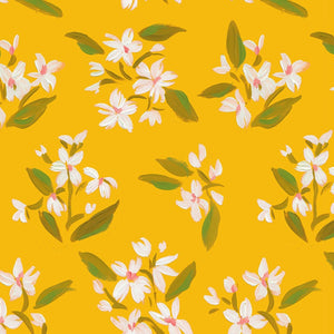 Country Picnic Yellow Posies ½ yd-Fabric-Spool of Thread