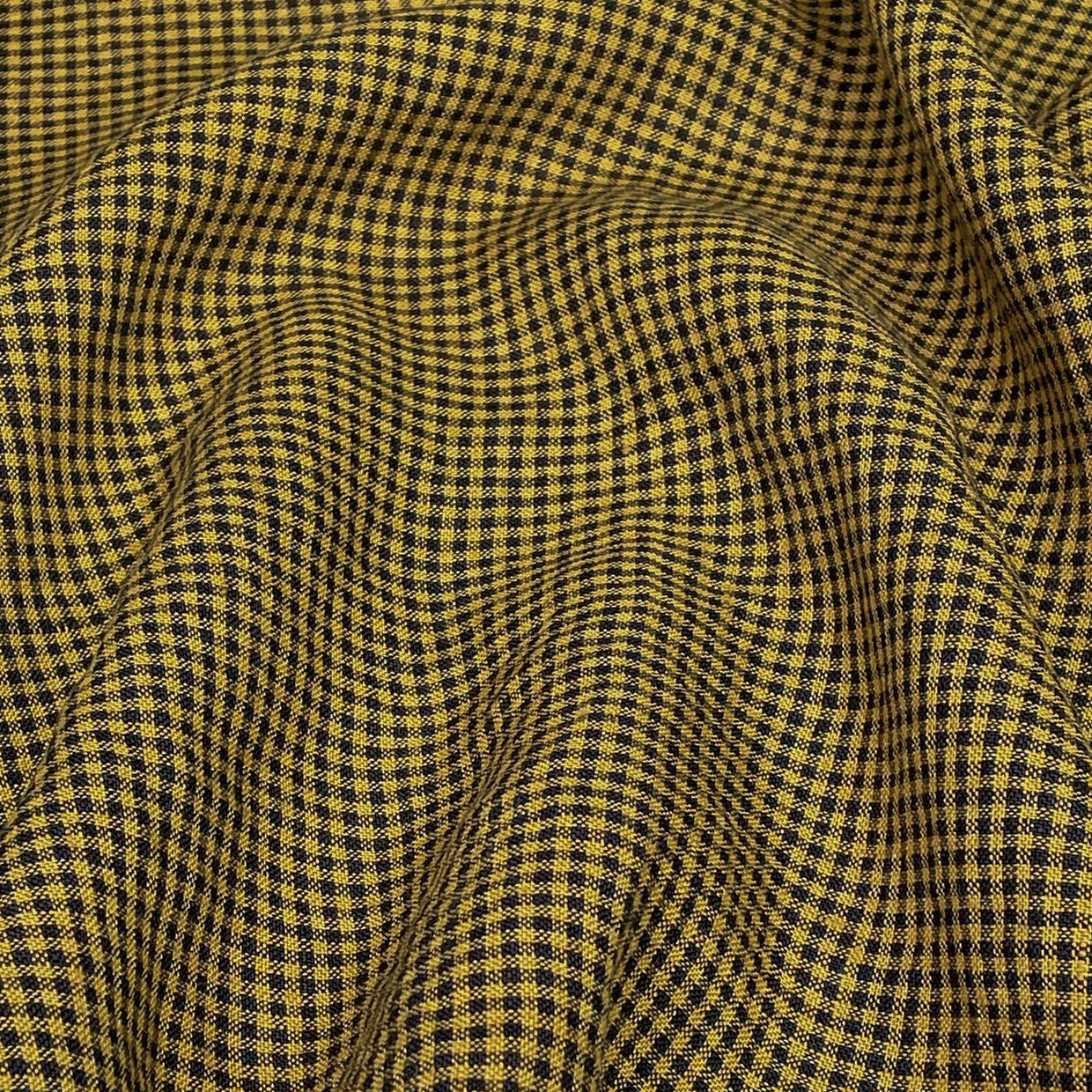 Cove Yarn Dyed Linen Mini Check Green Tea ½ yd-Fabric-Spool of Thread