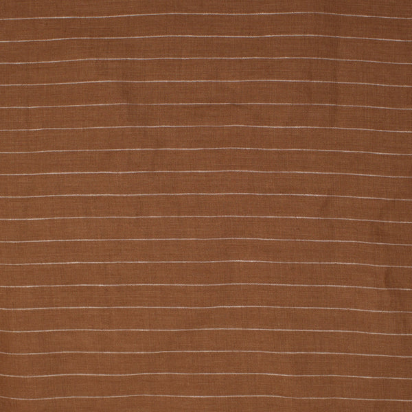 Cove Yarn Dyed Linen Stripe Pecan ½ yd-Fabric-Spool of Thread