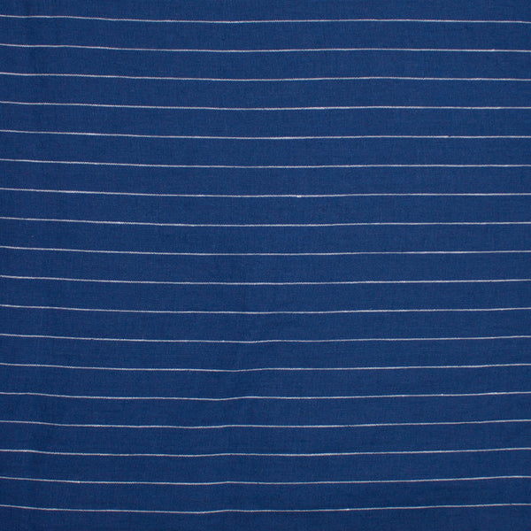 Cove Yarn Dyed Linen Stripe Royal Azure ½ yd-Fabric-Spool of Thread