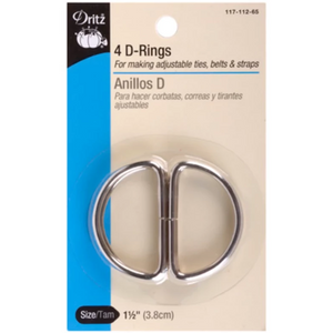 4 D-Rings 1½"-Notion-Spool of Thread