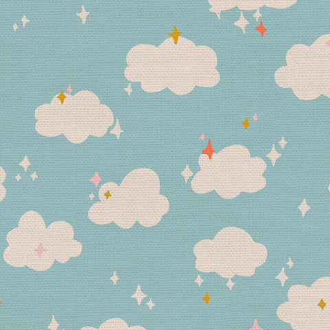 Dino Daydreams Clouds ½ yd-Fabric-Spool of Thread