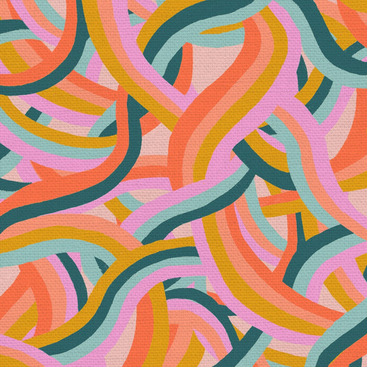 Dino Daydreams Rainbow Stripe ½ yd-Fabric-Spool of Thread