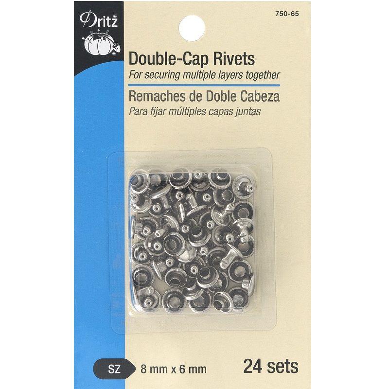 Double Cap Rivet 8mm Nickel – Spool of Thread