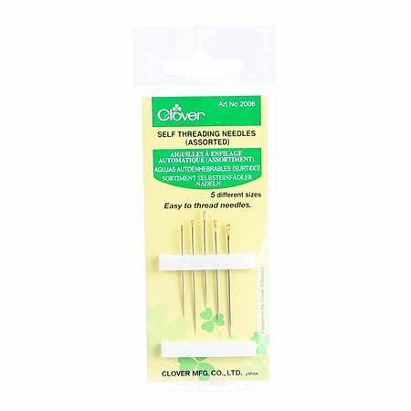 Easy Self Threading Needles, Assorted Size 5 pack-Notion-Spool of Thread