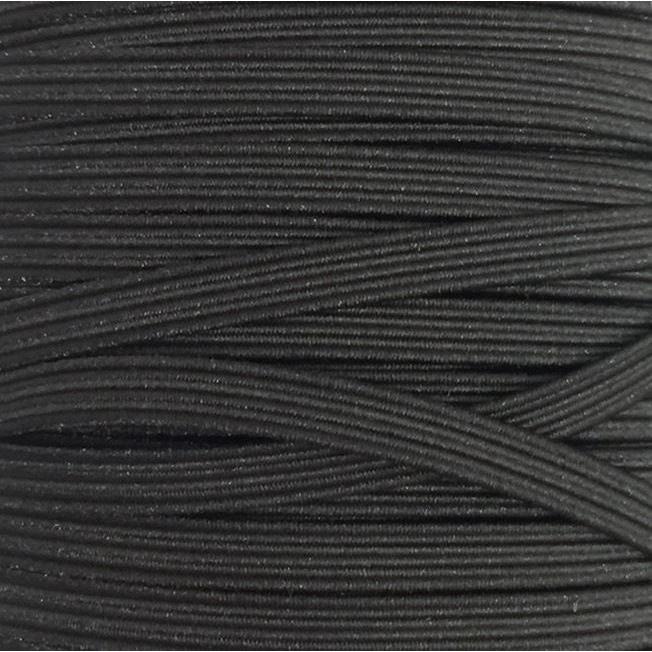 Elastic 1/8-inch Black - 4 yards-Notion-Spool of Thread