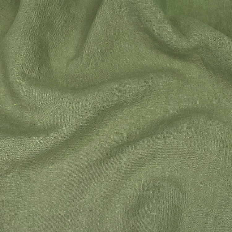Ellis Washed Linen Green Tea ½ yd-Fabric-Spool of Thread
