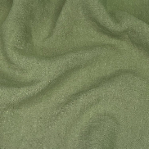 Ellis Washed Linen Green Tea ½ yd-Fabric-Spool of Thread