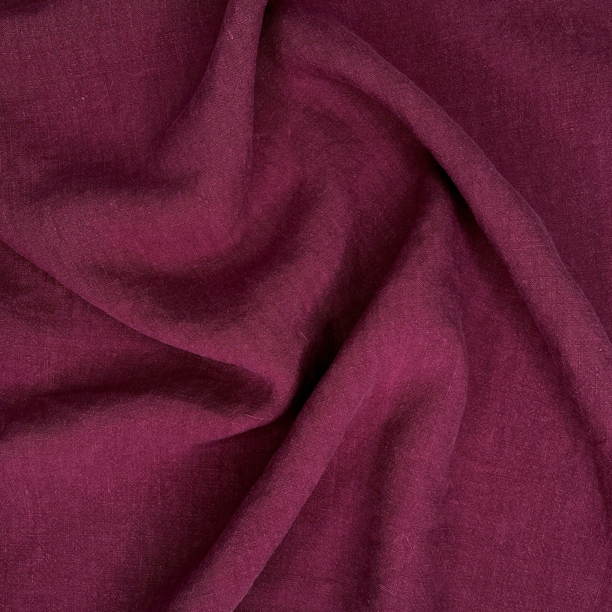 Ellis Washed Linen Wild Berry ½ yd-Fabric-Spool of Thread