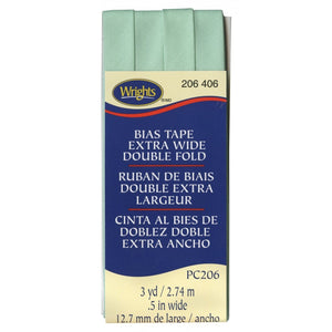 Extra Wide Bias Tape 1/2-inch Aqua-Notion-Spool of Thread