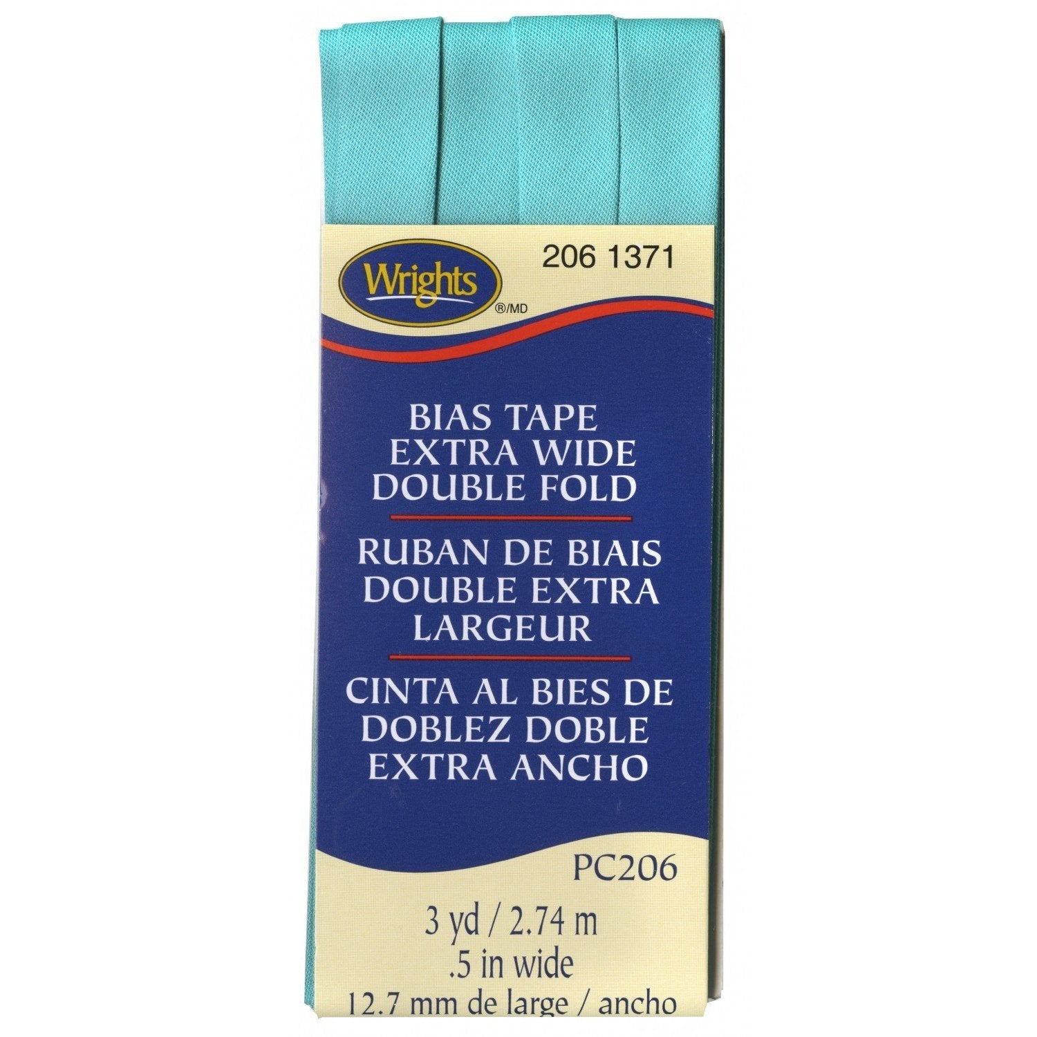 Extra Wide Bias Tape 1/2-inch Aquamarine-Notion-Spool of Thread