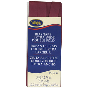 Extra Wide Bias Tape 1/2-inch Berry-Notion-Spool of Thread
