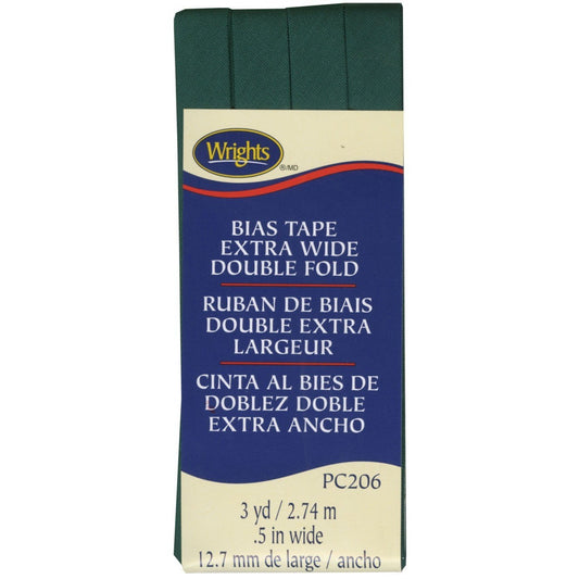 Extra Wide Bias Tape 1/2-inch Jungle Green-Notion-Spool of Thread